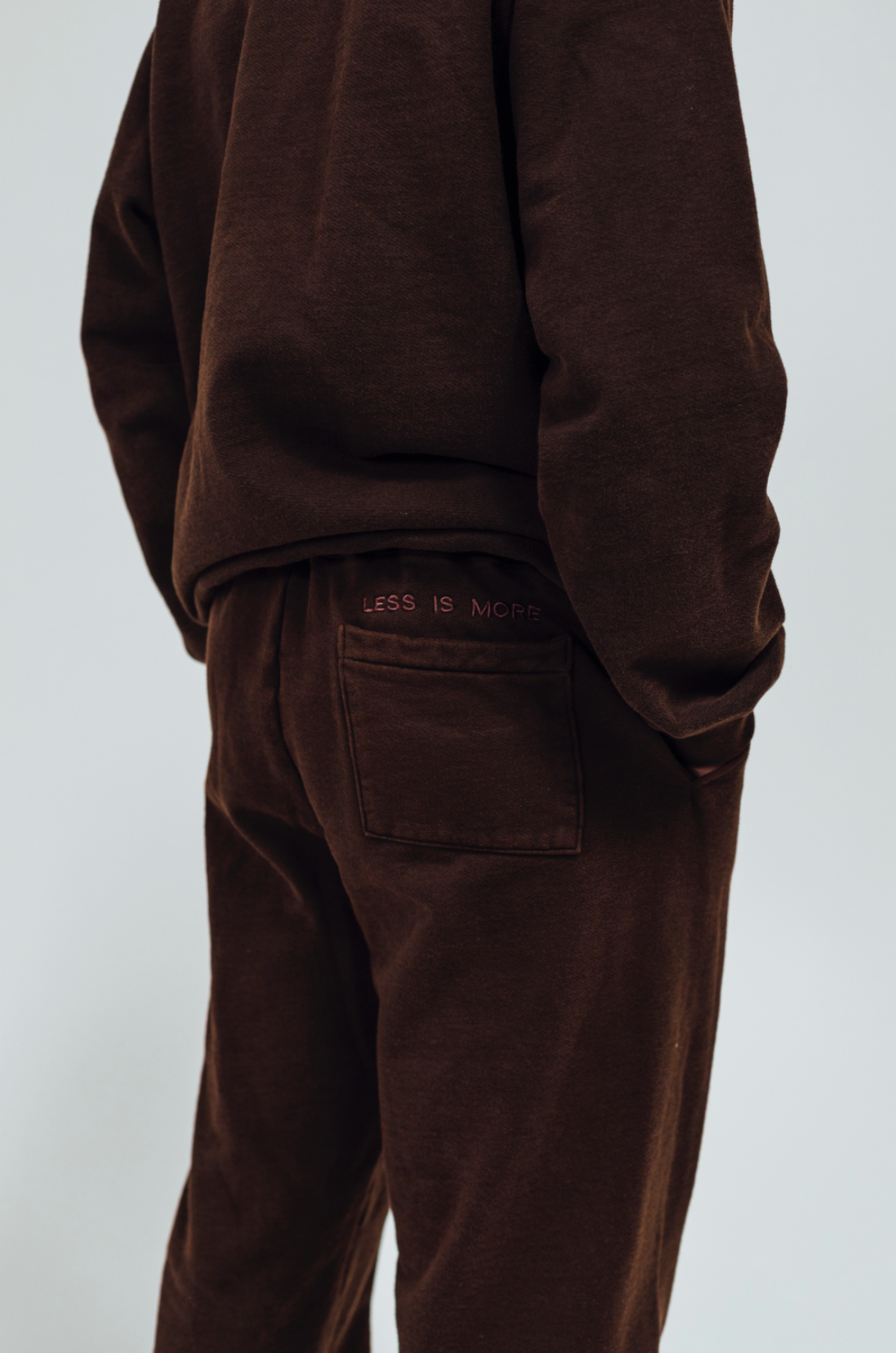 Less Is More Sweatpants in Brown