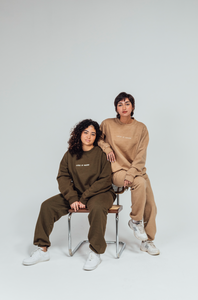 Less Is More Crew in Tan