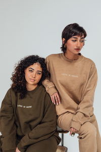 Less Is More Crew in Olive